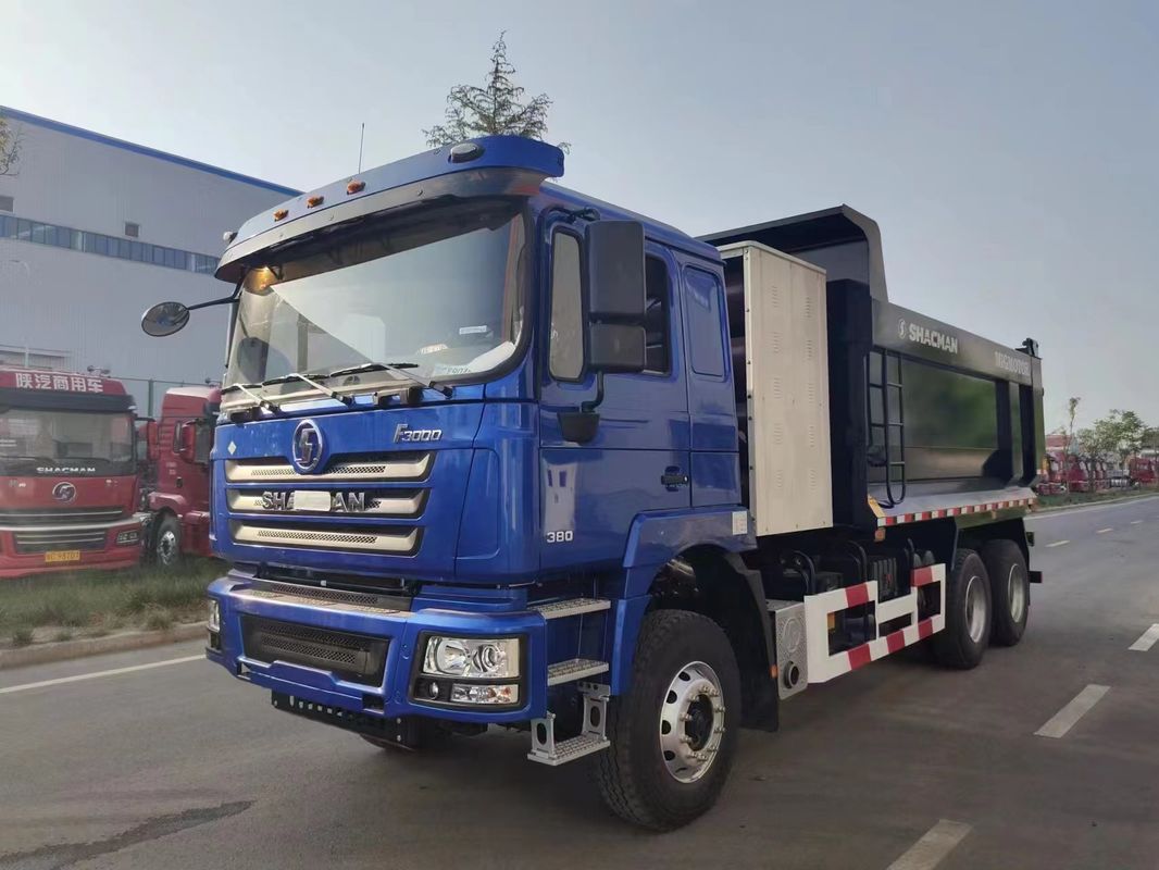 SHACMAN CNGダンプトラック F3000 6x4 380ユーロVブルー