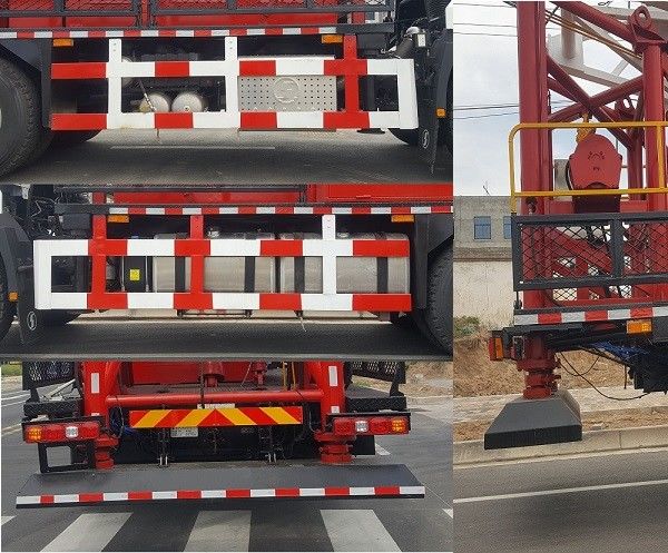 SHACMAN H3000 石油掘削トラック 6x4 380HP ユーロII ホワイト 50トンの石油リグ 移動トラック