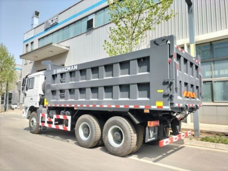 灰色 新型重型シャックマン F3000 ダンプトラック 6x4 420 ユーロII 10 輪転車