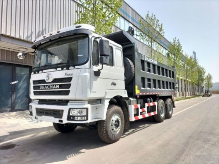 灰色 新型重型シャックマン F3000 ダンプトラック 6x4 420 ユーロII 10 輪転車