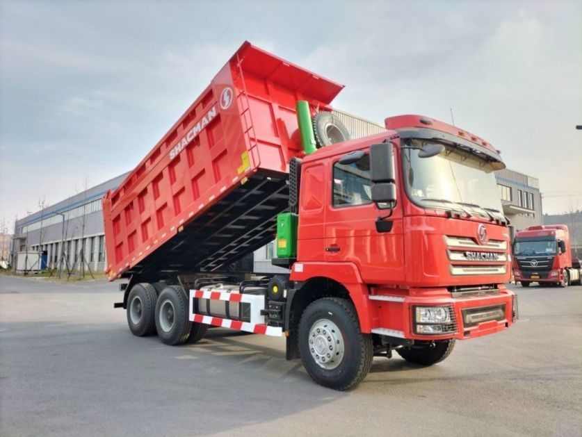 10 タイヤ SHACMAN 30tダンプトラック F3000 6x4 380hp ユーロII レッドティッパー ディーゼルエンジン