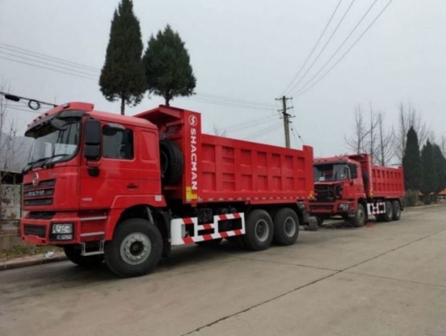 SHACMAN 10ホイール重荷ダンプトラック F3000 6x4 375hp ユーロV オレンジティッパー