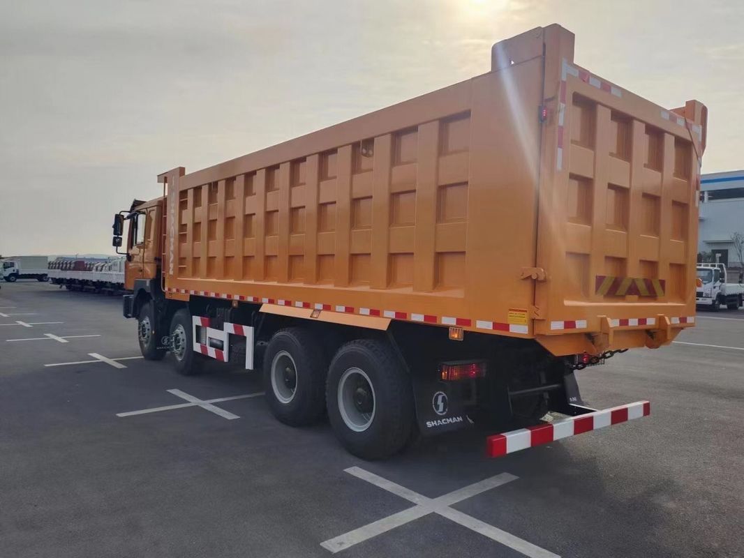 SHACMAN F3000 ティッパーダンプトラック 8x4 380hp ユーロII オレンジ 12輪 WEICHAI エンジン