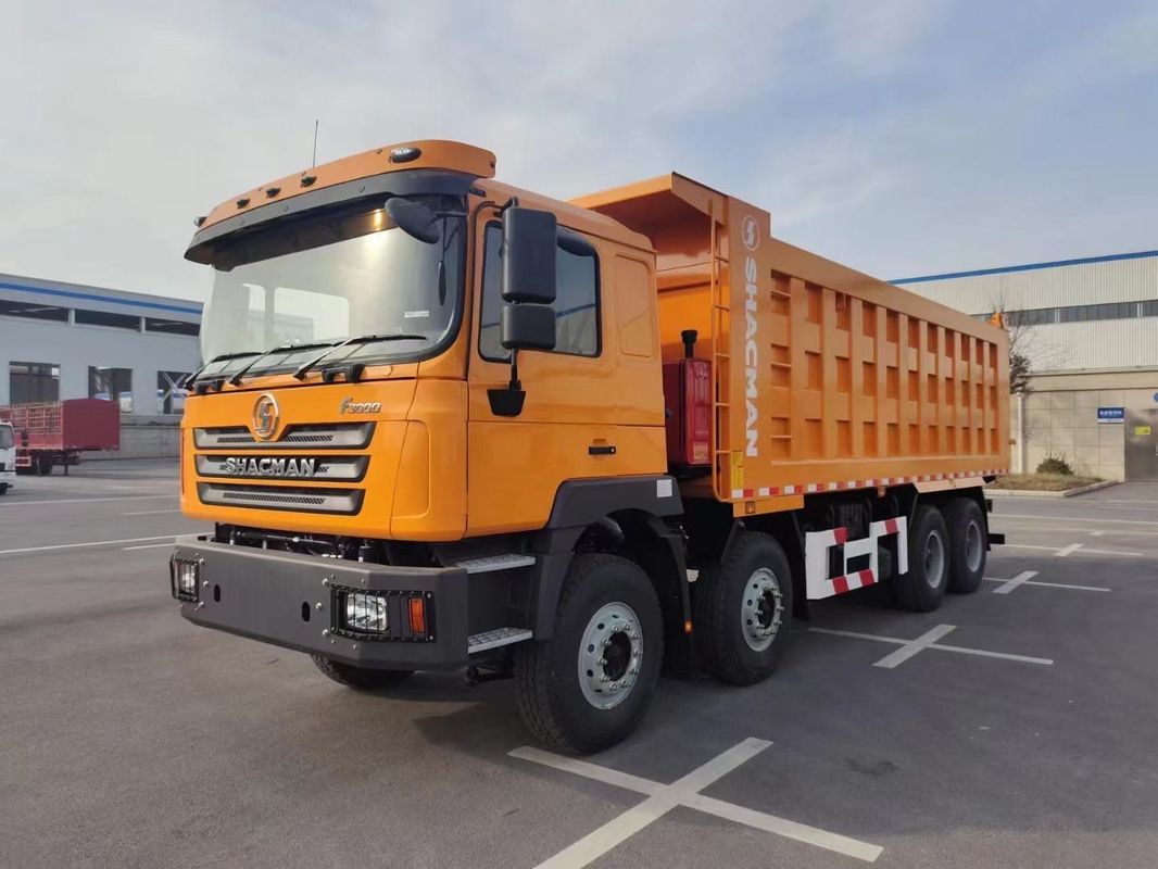 SHACMAN F3000 ティッパーダンプトラック 8x4 380hp ユーロII オレンジ 12輪 WEICHAI エンジン