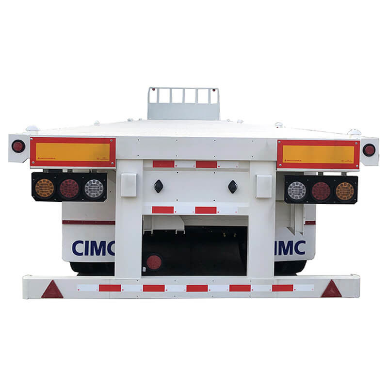 CMCC 3軸 40トン 40フィート 伸縮式フラットベッドトレーラー 販売用