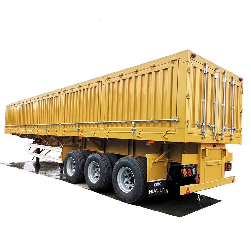 CIMC HUAJUN 3 アクセルサイドダンプ 重荷用セミトレーラー ロックバー60トン