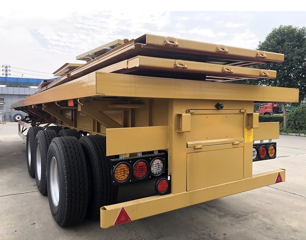 CIMC HUAJUN 3 アクセルサイドダンプ 重荷用セミトレーラー ロックバー60トン