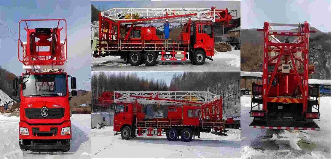 SHACMAN H3000 石油掘削トラック 6x4 380HP ユーロII ホワイト 50トンの石油リグ 移動トラック