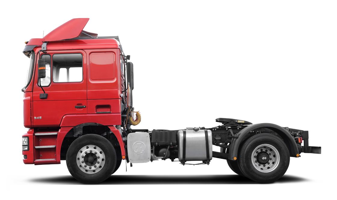 レッド SHACMAN F3000 375HP ユーロV 6輪 トラクターヘッド 4x2 WEICHAI エンジン