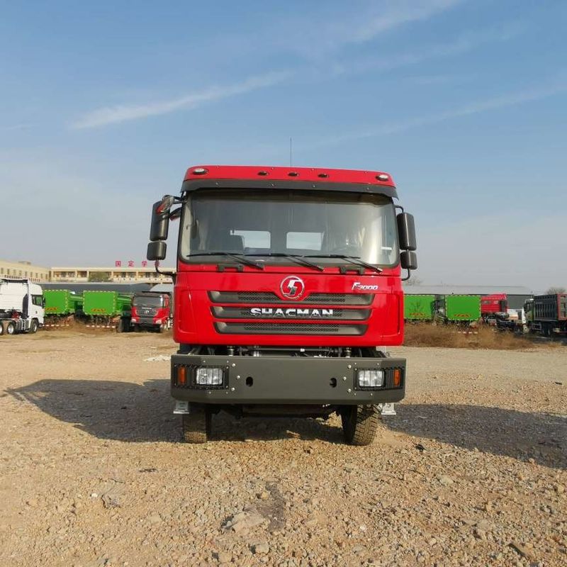 レッド SHACMAN F3000 375HP ユーロV 6ホイール トラクターヘッド 4x2 WEICHAI エンジン