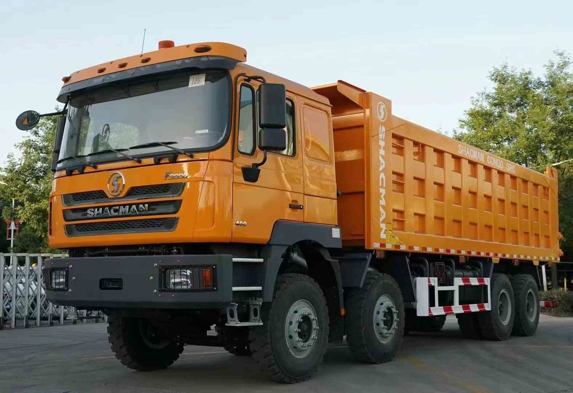 SHACMAN F3000 8x4 380hp ユーロVダンプ トラック ウェイハイエンジンのダブルステージアクセル