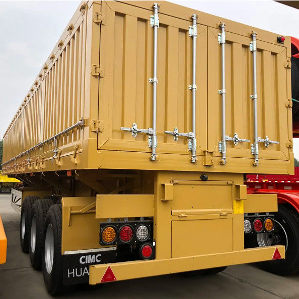 CIMC HUAJUN 3 アクセルサイドダンプ 重荷用セミトレーラー ロックバー60トン