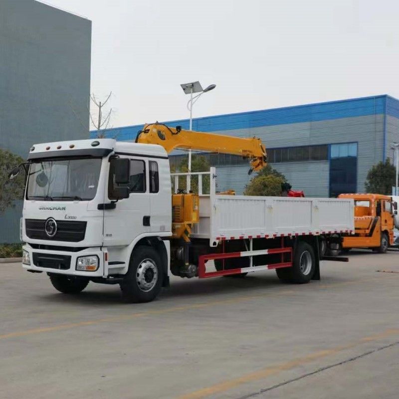 SHACMAN L3000 4X2 10トンの負荷容量 貨物トラック 240HP 貨物輸送クレーン 良質