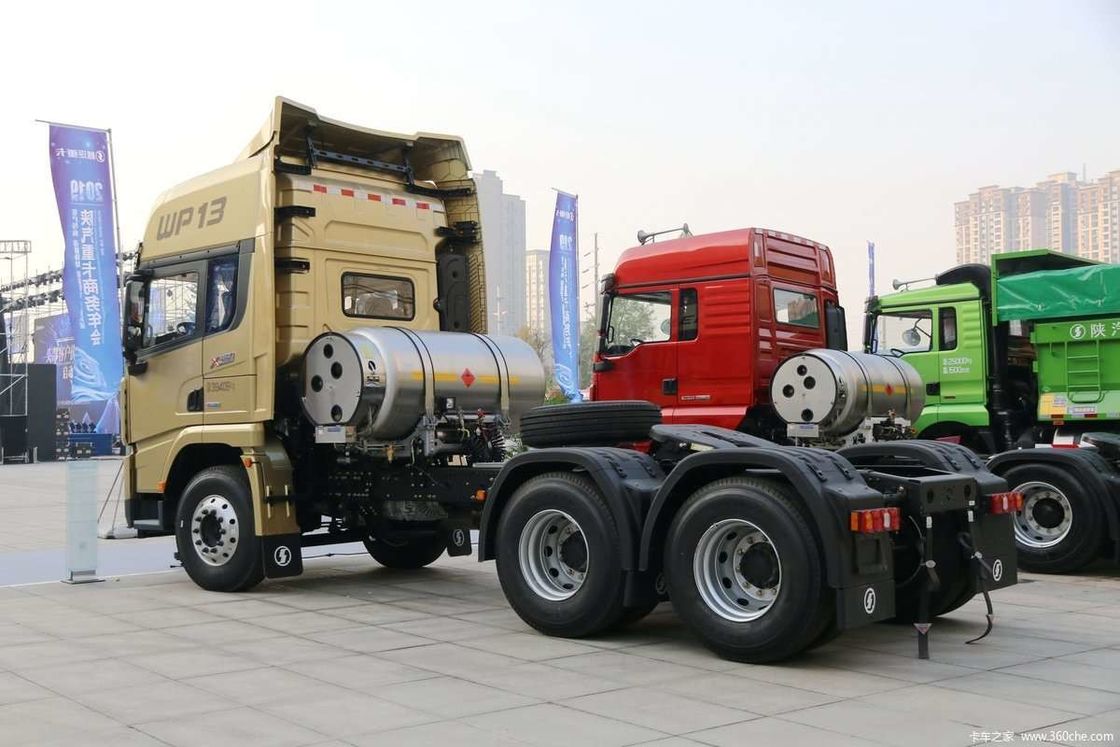 LNG 480HP SHACMAN X3000 6x4 トラクター トラック EuroV ホワイト トラック トラクターヘッド