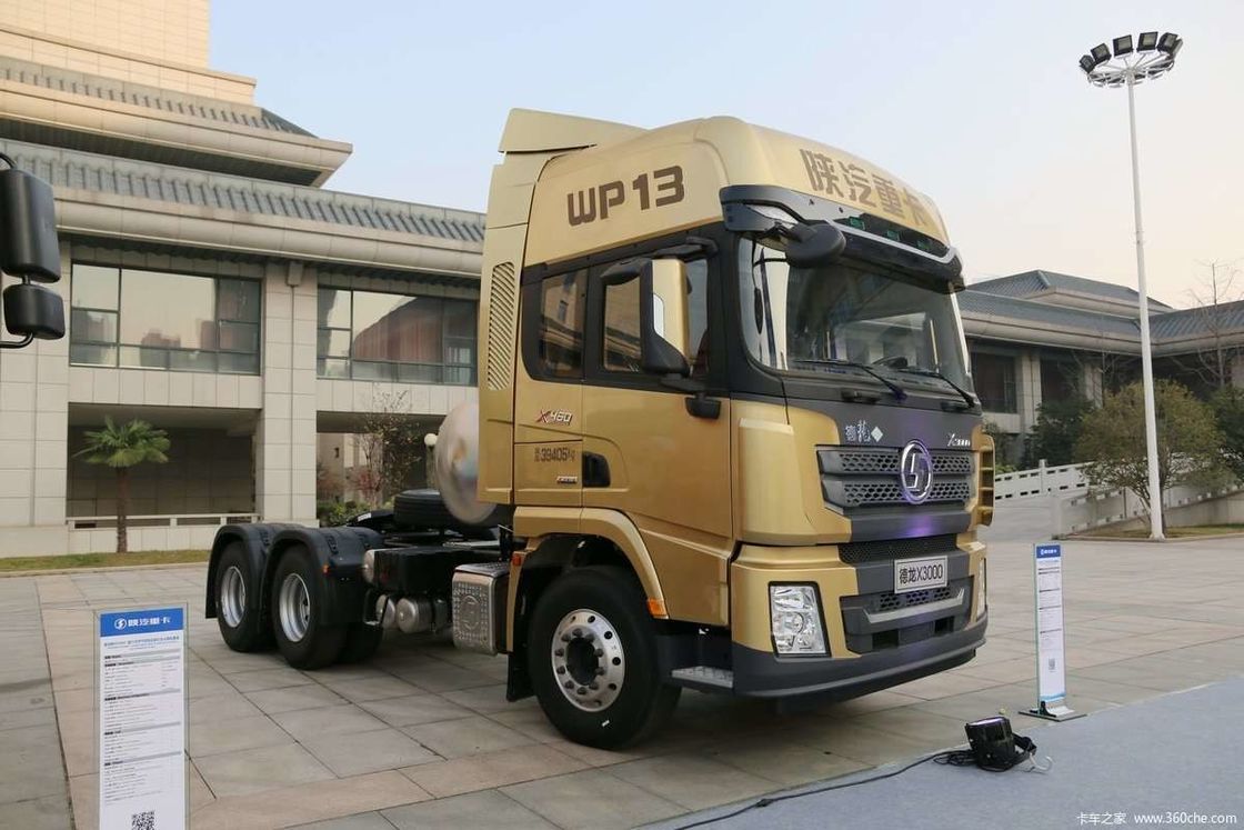 LNG 480HP SHACMAN X3000 6x4 トラクター トラック EuroV ホワイト トラック トラクターヘッド
