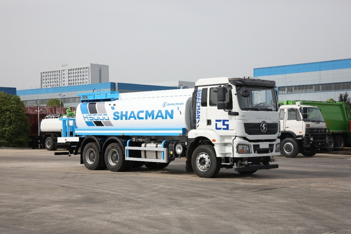 SHACMAN H3000 4X2 給水車、336馬力エンジン搭載、10m³タンク、左ハンドル、ユーロⅡ