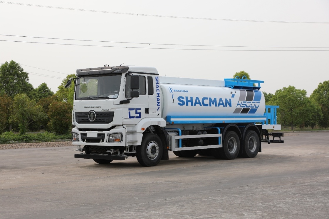 SHACMAN H3000 4X2 給水車、336馬力エンジン搭載、10m³タンク、左ハンドル、ユーロⅡ