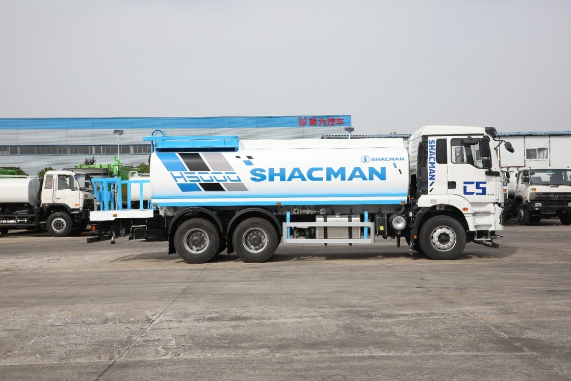 SHACMAN H3000 4X2 給水車、336馬力エンジン搭載、10m³タンク、左ハンドル、ユーロⅡ